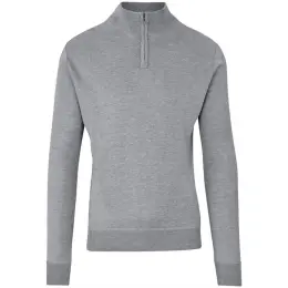 Mens 1-4 Zip Waverley Jersey Grey Front